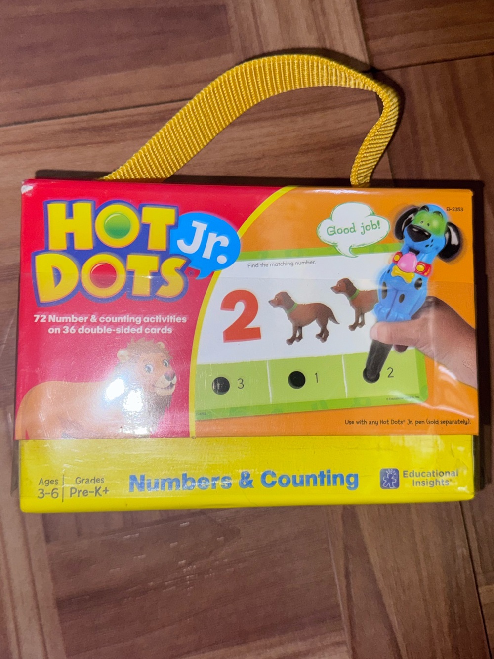 Educational Insights Hot Dots Jr Numbers & Counting Cards Set Ages 3-6